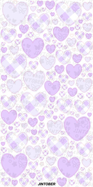 [Simple Hearts] Purple Gingham $3.00 USD