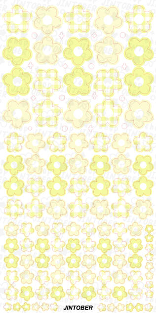 [Simple Flowers] Yellow Gingham $3.00 USD