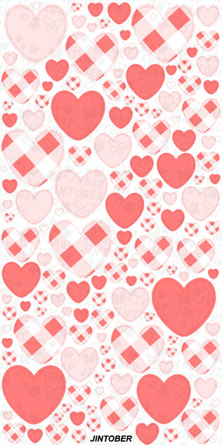[Simple Hearts] Red Gingham $3.00 USD