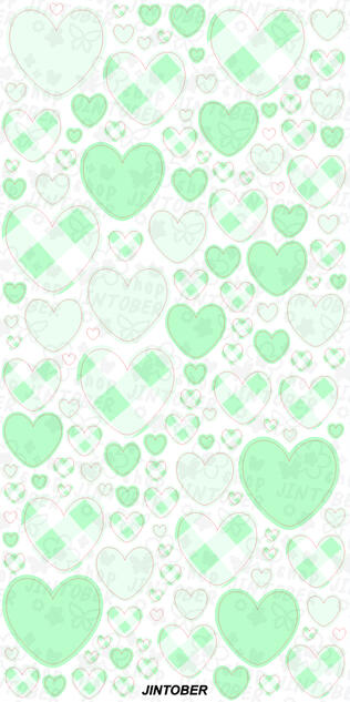 [Simple Hearts] Green Gingham $3.00 USD