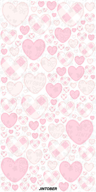 [Simple Hearts] Pink Gingham $3.00 USD